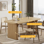 Modern 63 Executive Computer Desk for Home Office, Simple Rectangular Writing Table for Study Room Bedroom