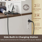 Makeup Vanity Desk with Large Hollywood Mirrors and Lights Bulb