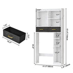 Moasis Over The Toilet Cabinet for Bathroom Storage with Drawers and Shelves
