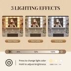 Makeup Vanity Table with 10x Magnifying Mirror Vanity Desk Glass Top