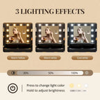 Makeup Vanity Table with 10x Magnifying Mirror Vanity Desk Glass Top