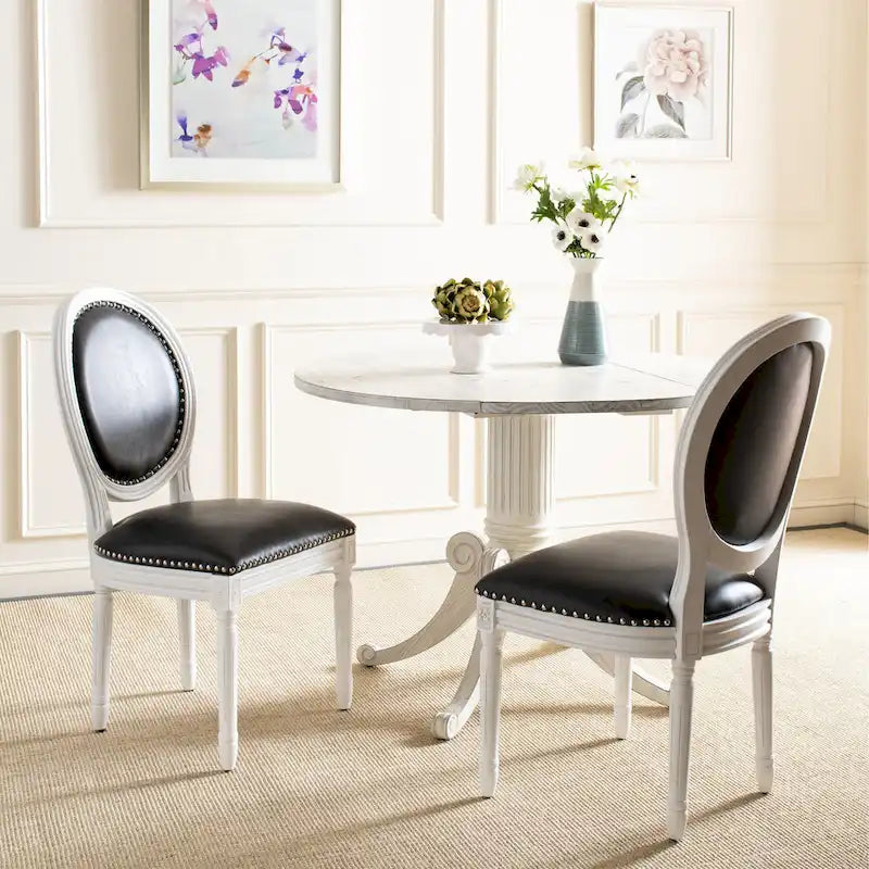 SAFAVIEH Rona Parisian Oval Dining Chair (Set of 2) - 20Wx20Dx39H