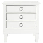 SAFAVIEH Georgeann White 3-Drawer Nightstand