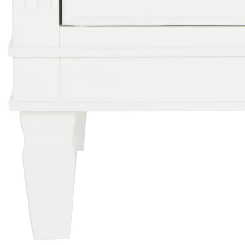 SAFAVIEH Georgeann White 3-Drawer Nightstand