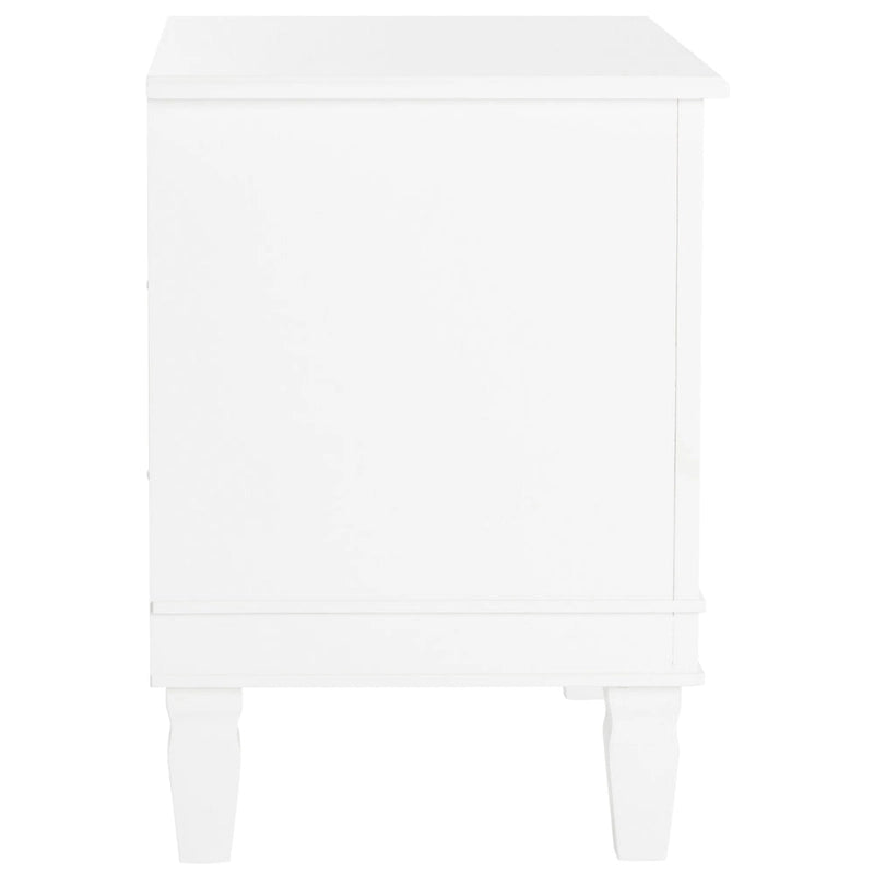 SAFAVIEH Georgeann White 3-Drawer Nightstand