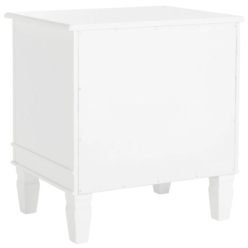 SAFAVIEH Georgeann White 3-Drawer Nightstand