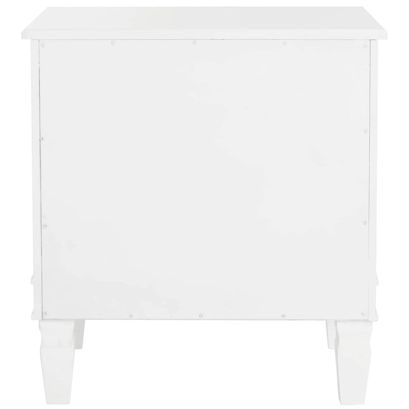SAFAVIEH Georgeann White 3-Drawer Nightstand