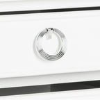 SAFAVIEH Georgeann White 3-Drawer Nightstand