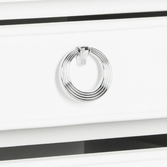 SAFAVIEH Georgeann White 3-Drawer Nightstand