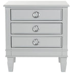 SAFAVIEH Georgeann White 3-Drawer Nightstand