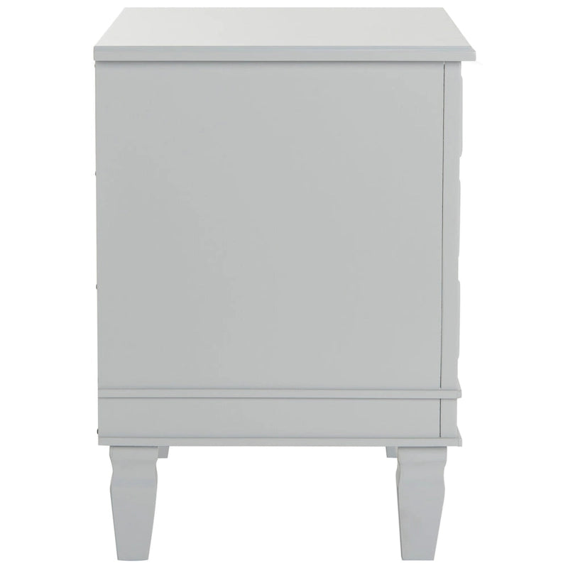 SAFAVIEH Georgeann White 3-Drawer Nightstand