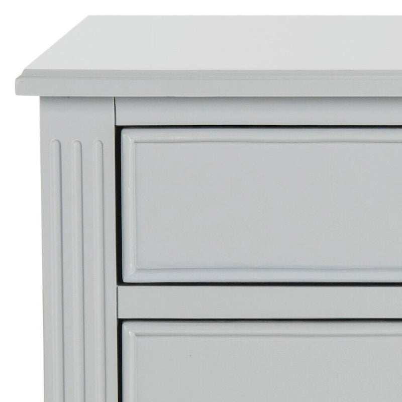 SAFAVIEH Georgeann White 3-Drawer Nightstand
