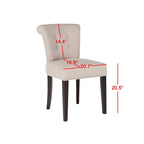 SAFAVIEH Caroline Dining Chair (Set of 2) - 20Wx24Dx33H