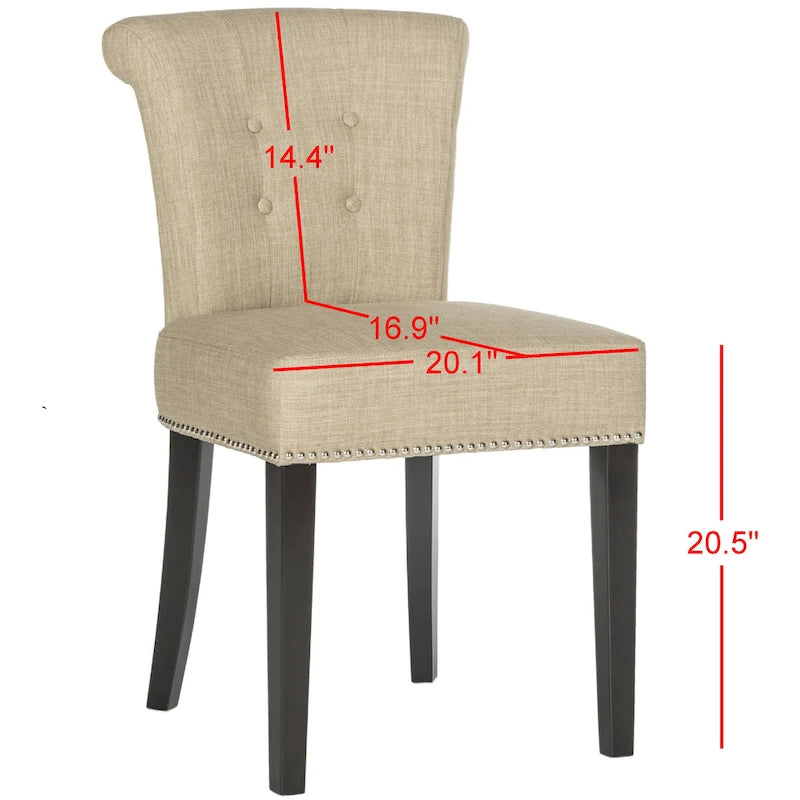 SAFAVIEH Caroline Dining Chair (Set of 2) - 20Wx24Dx33H