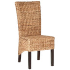 SAFAVIEH Georgetta Dining Natural Dining Chair (Set of 2) - 18.1 x 23.2 x 40.6 - 18Wx23Dx41H