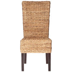 SAFAVIEH Georgetta Dining Natural Dining Chair (Set of 2) - 18.1 x 23.2 x 40.6 - 18Wx23Dx41H