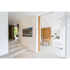 Set of 2 Modern Wood Dining Chair With Y Back Arm Armchair Hemp Seat For Home Restaurant Office