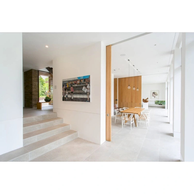 Set of 2 Modern Wood Dining Chair With Y Back Arm Armchair Hemp Seat For Home Restaurant Office