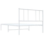 vidaXL Metal Bed Frame with Headboard, No Mattress