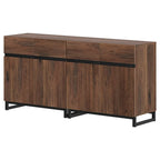 WAMPAT Modern Buffet Sideboards with Adjustable Shelves, Coffee Bar Table for Dining Room