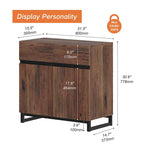 WAMPAT Modern Buffet Sideboards with Adjustable Shelves, Coffee Bar Table for Dining Room