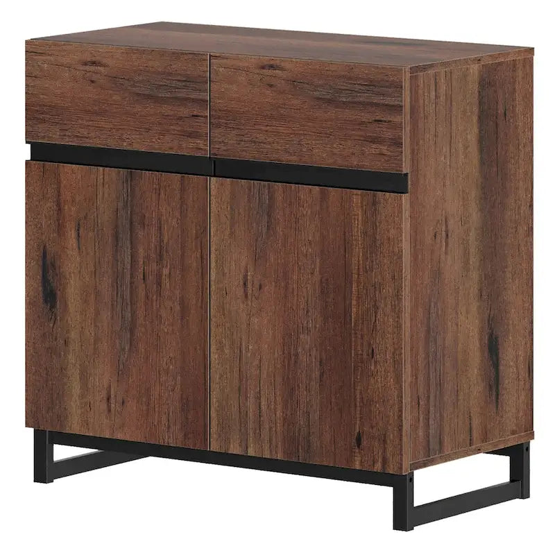 WAMPAT Modern Buffet Sideboards with Adjustable Shelves, Coffee Bar Table for Dining Room
