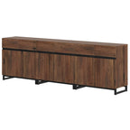 WAMPAT Modern Buffet Sideboards with Adjustable Shelves, Coffee Bar Table for Dining Room