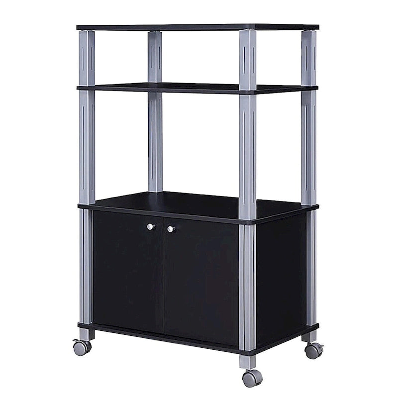Microwave Rack Stand Rolling Storage Cart - 23.5 x 15.5 x 38.5 (L x W x H)