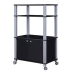 Microwave Rack Stand Rolling Storage Cart - 23.5 x 15.5 x 38.5 (L x W x H)