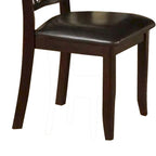 Rubber Wood Dining Chair With Upholstered Seat, Set Of 2 - 39 H x 19 W x 23 L Inches