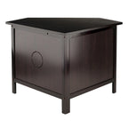 Zena Corner TV and Media Stand, Espresso - 34.65 x 23.94 x 22.28 inches