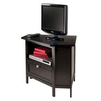 Zena Corner TV and Media Stand, Espresso - 34.65 x 23.94 x 22.28 inches