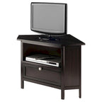 Zena Corner TV and Media Stand, Espresso - 34.65 x 23.94 x 22.28 inches