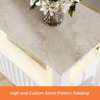 LED TV Stand for 75 Inch TV, Modern TV Console Table with Cabinet