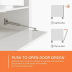 LED TV Stand for 75 Inch TV, Modern TV Console Table with Cabinet