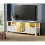 LED TV Stand for 75 Inch TV, Modern TV Console Table with Cabinet