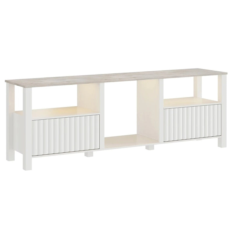 LED TV Stand for 75 Inch TV, Modern TV Console Table with Cabinet