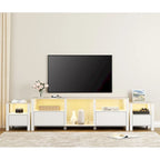 LED TV Stand for 75 Inch TV, Modern TV Console Table with Cabinet