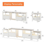 LED TV Stand for 75 Inch TV, Modern TV Console Table with Cabinet