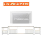 LED TV Stand for 75 Inch TV, Modern TV Console Table with Cabinet
