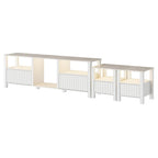 LED TV Stand for 75 Inch TV, Modern TV Console Table with Cabinet