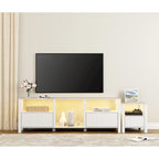 LED TV Stand for 75 Inch TV, Modern TV Console Table with Cabinet