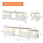 LED TV Stand for 75 Inch TV, Modern TV Console Table with Cabinet