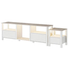 LED TV Stand for 75 Inch TV, Modern TV Console Table with Cabinet