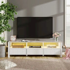 LED TV Stand for 75 Inch TV, Modern TV Console Table with Cabinet