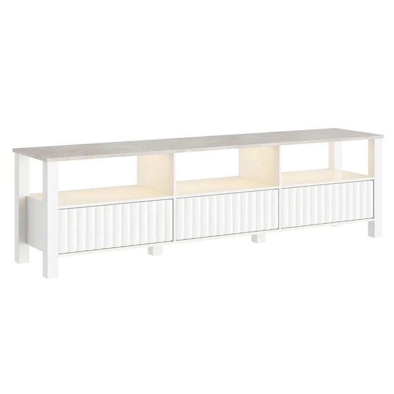 LED TV Stand for 75 Inch TV, Modern TV Console Table with Cabinet