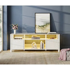 LED TV Stand for 75 Inch TV, Modern TV Console Table with Cabinet