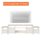 LED TV Stand for 75 Inch TV, Modern TV Console Table with Cabinet