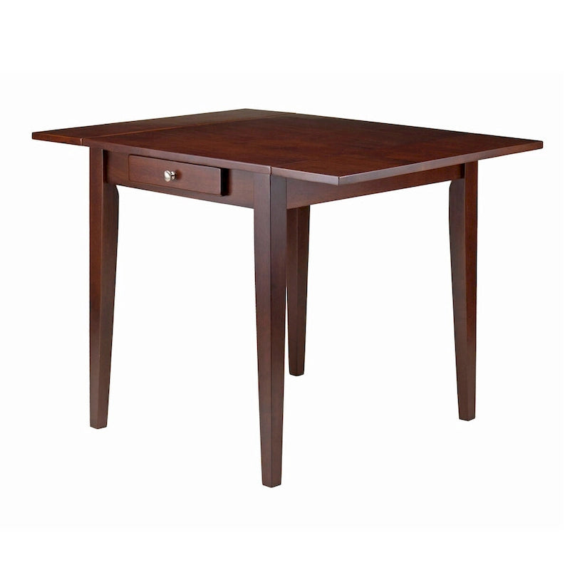 Hamilton Double Drop Leaf Dining Table, Walnut - 41.73W x 30.55D x 29.13H