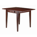 Hamilton Double Drop Leaf Dining Table, Walnut - 41.73W x 30.55D x 29.13H